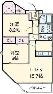 はなみずき3【4階】の間取り