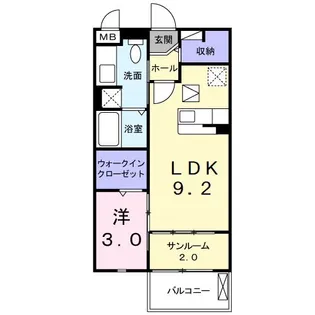 ソレアード【1階】の間取り