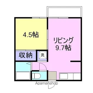 中津コーポ【2階】の間取り