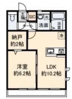ウィスティリア湘南【2階】の間取り