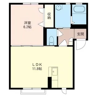 エメロードA【1階】の間取り