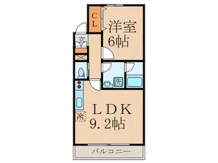 フロ-レンス【2階】の間取り