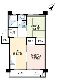 UR習志野台【5階】の間取り