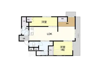 コーポラス喜山荘【4階】の間取り
