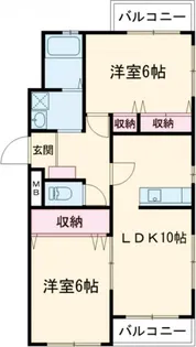 ボルベール瑞江【2階】の間取り