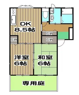 山越FLORA GARDEN【1階】の間取り