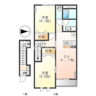 エスポワール【2階】の間取り