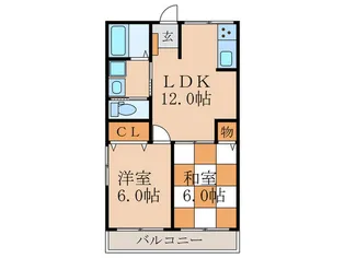 シャンボール山田【4階】の間取り