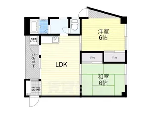 第1セントラルハイツ【4階】の間取り