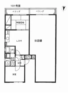 エクシードアベ【1階】の間取り