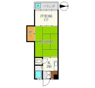 第2よしながビル【5階】の間取り