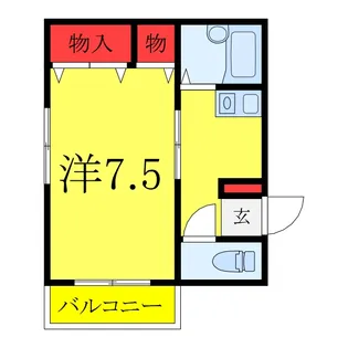 サンシャイン角田II【1階】の間取り