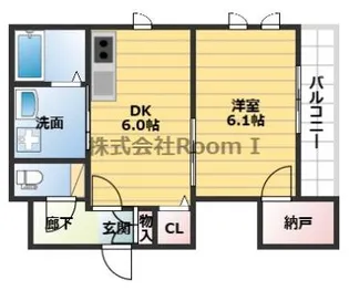 ピュア夕陽丘【3階】の間取り