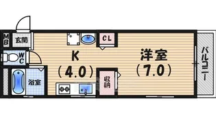 ハイツマス井2【1階】の間取り