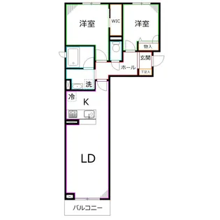 シャーメゾン国立ウエスト【3階】の間取り