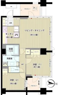 ガーデニエール砧レジデンス【4階】の間取り