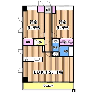 ロワール【5階】の間取り
