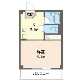 ハウスミタA【1階】の間取り