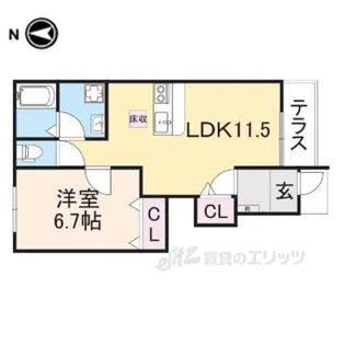 ヴィレッタ【1階】の間取り