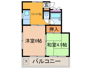 リバ-スト-ン・宮城【3階】の間取り
