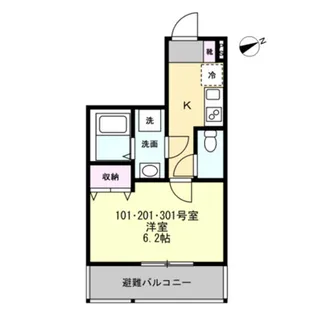 ベイフォンテ辻堂【1階】の間取り