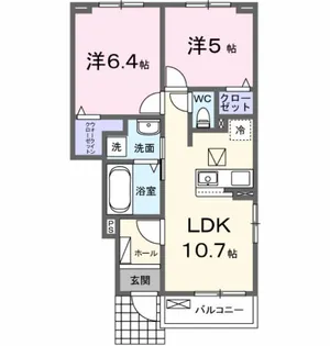カンピドリオ【1階】の間取り