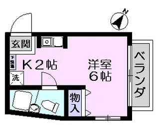 ピュアハウス北松戸【1階】の間取り