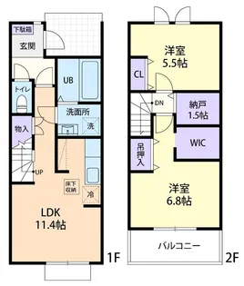 サニーテラス Aの間取り