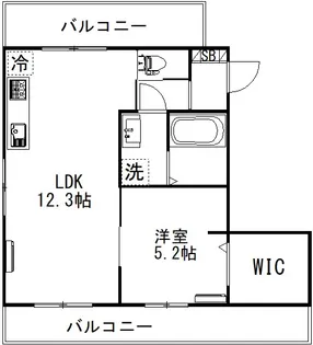 サンクトゥスコート上馬【3階】の間取り