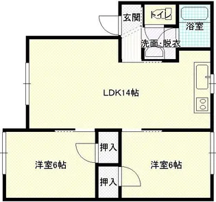 コーポ梶屋の間取り