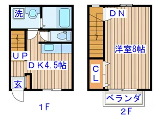 メゾネットKの間取り