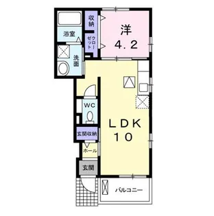 アストロ スクエアII【1階】の間取り