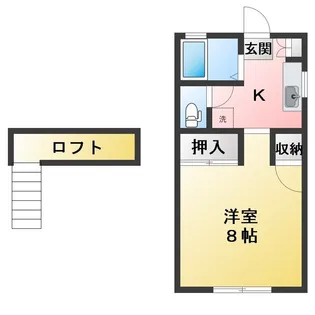 丘の上のアトリエ【1階】の間取り