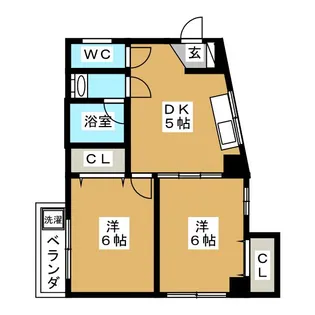 池尻マンション【4階】の間取り