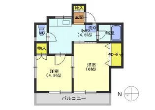 アメニティーフジミ【1階】の間取り