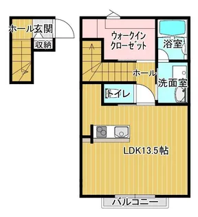 イストワール西今II【2階】の間取り