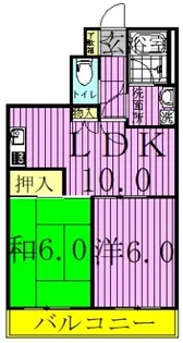 パークヒル西新井【3階】の間取り