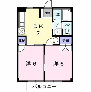 ファミール天野【2階】の間取り