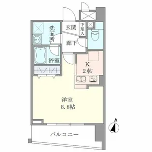 ベルメゾン幡ヶ谷【3階】の間取り