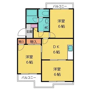 グレイスコート【1階】の間取り