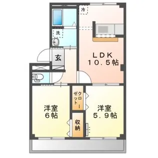 ガーデンヒルズ【2階】の間取り