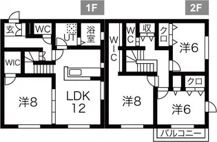 アクロコテージ汐入の間取り