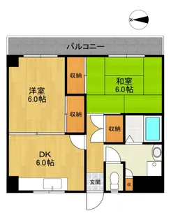 エクセレントベル【3階】の間取り