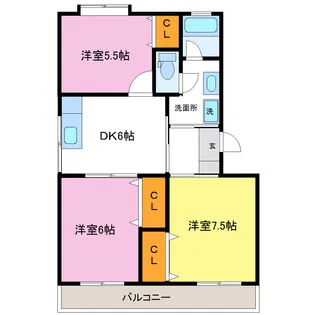ハイネス高砂【2階】の間取り