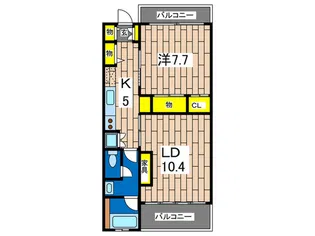 SUBURBIA-B【2階】の間取り