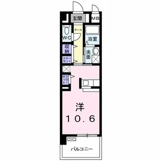 パラダイム東光【1階】の間取り