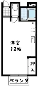 コーポチェリーA【1階】の間取り