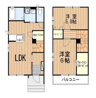 ファミールコートD【2階】の間取り