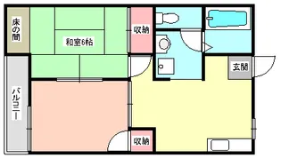 クレスト北松戸【1階】の間取り