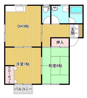 コーポさなえ【2階】の間取り